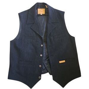 Powder River Outfitters Panhandle Slim Wool blend Vest Western Ranch Cowboy LG